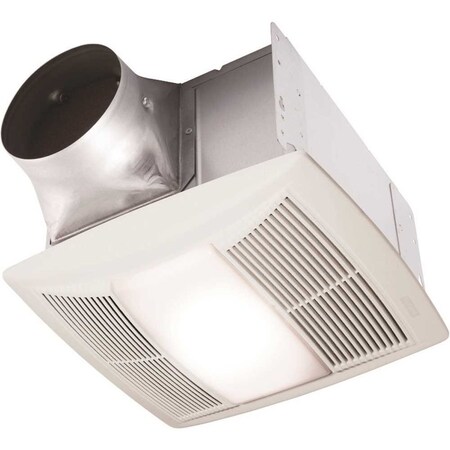 Broan-Nutone QT Series Quiet 130 CFM Ceiling Bathroom Exhaust Fan with Light and Night Light, ENERGY STAR QTN130LE1